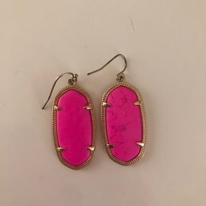 Hot pink large size Kendra Scott earrings